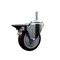 Service Caster 4 Inch Maroon Polyurethane Wheel Swivel 58 Inch Threaded Stem Caster with Brake SCC SCC-TS20S414-PPUB-MRN-PLB-58212 - alternate 1